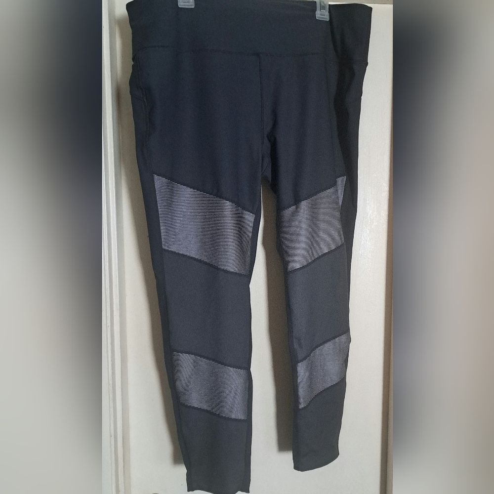 Avia Compression Workout Pants Leggings In Greystone Women's Size XXL/2XG (20)